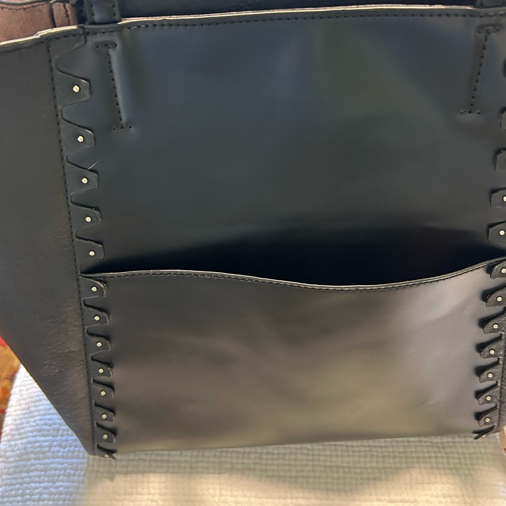 Danielle Nicole Black Studded Tote Bag - image 7